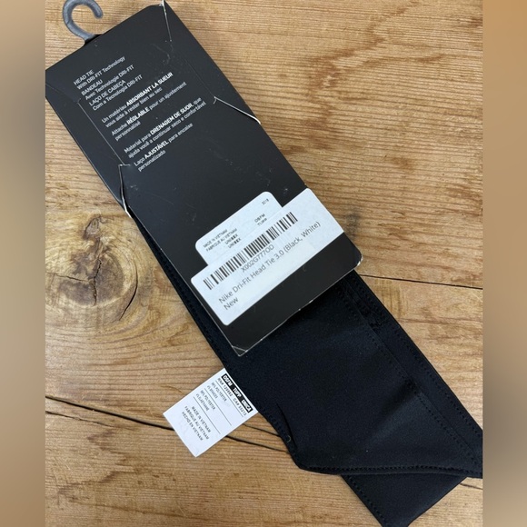 NEW Nike Black Dri-Fit Head Tie - Picture 2 of 4